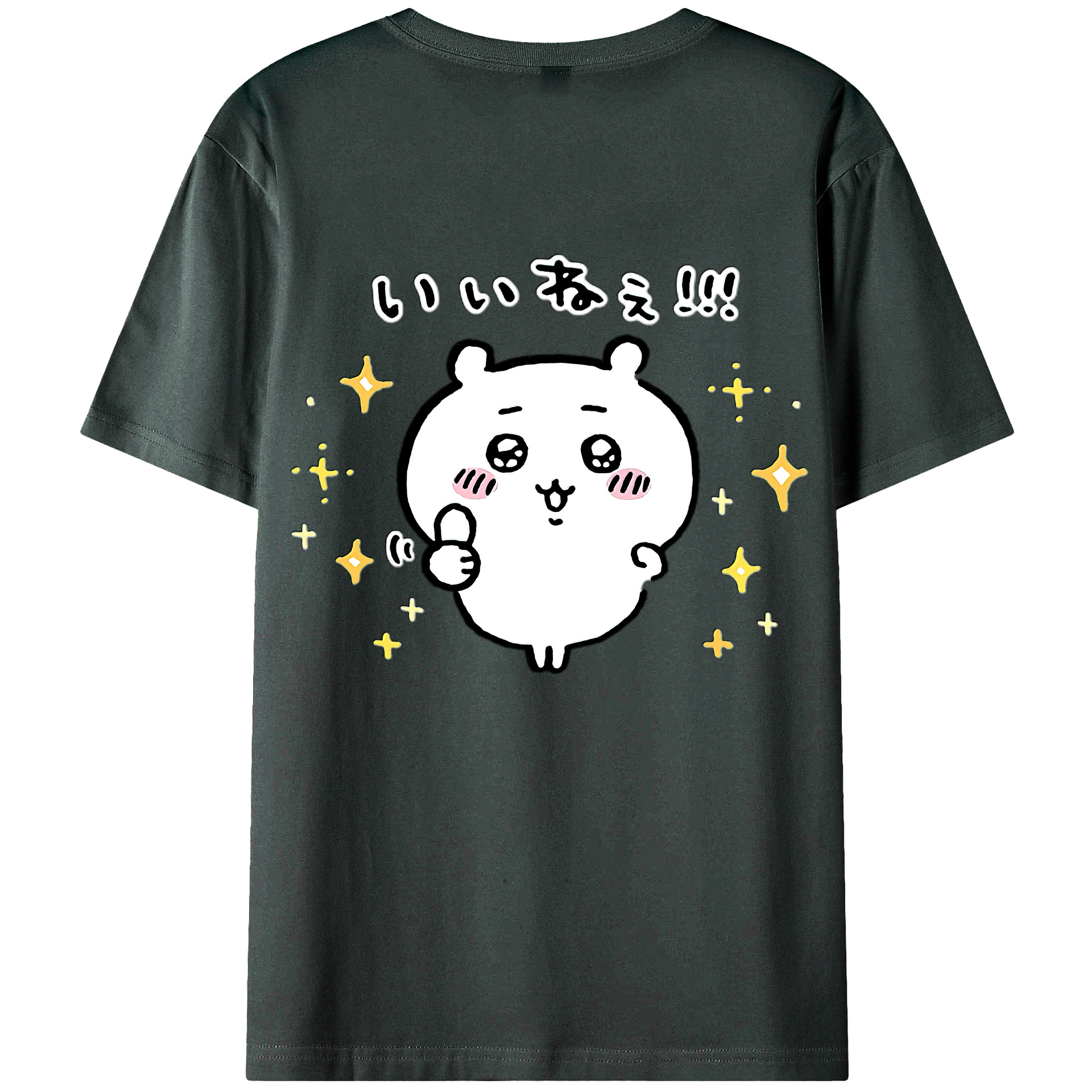 （画像用） ちいかわ ちいかわ Chii-kawa chiikawa 綿100％ メンズ半袖Tシャツ（バックプリント） 通気性